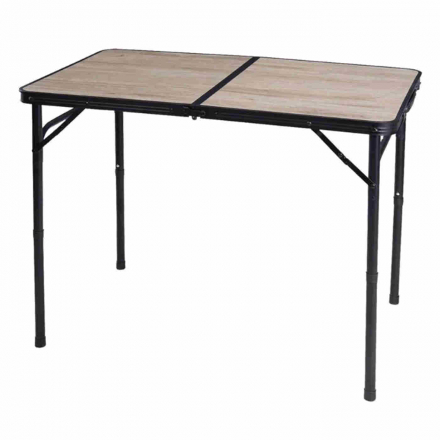 Campingbord 90x60cm Sammenleggbar 2 Høyder