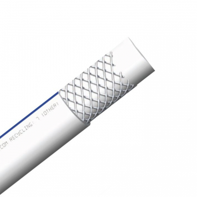 Kaldtvannsslange Hvit-Blå Innvendig 12 mm