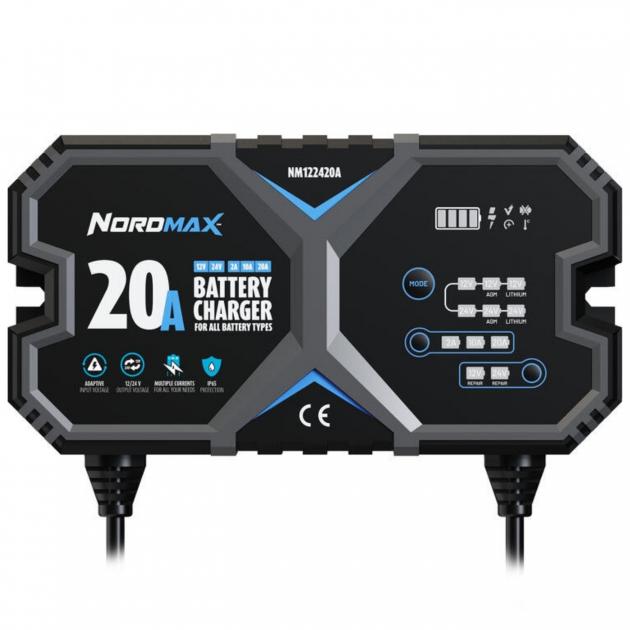 Nordmax Smart Batterilader 12/24V