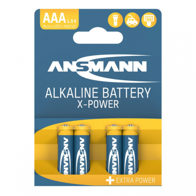 Ansmann X-Power Alkaliske Batterier AAA 20-pakning
