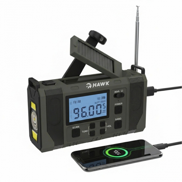 Hawk Expedition Sveiveradio Powerbank 10000mAh