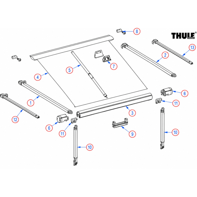 Thule Omnistor 1200 Reservedeler
