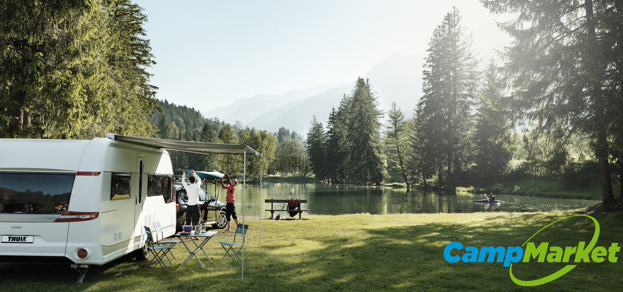 campsite with thule 