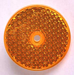 Refleks Gul Rund Ø68mm i gruppen Campingvogn & Bobilt / Elektronikk / Trafikk & Utvendig belysning / Reflekser hos Campmarket (64815)