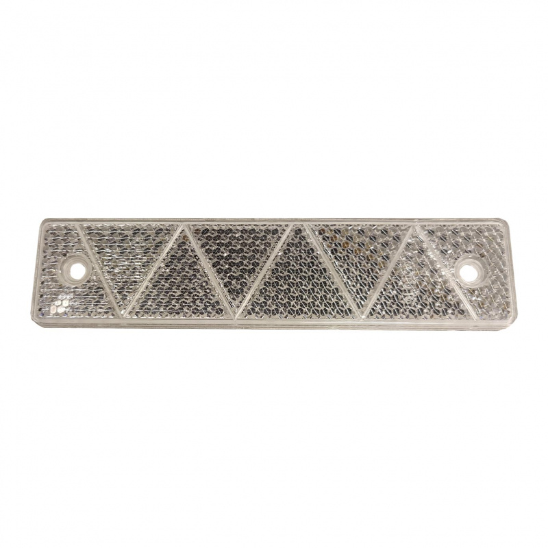 Refleks Hvit 180x40mm i gruppen Campingvogn & Bobilt / Elektronikk / Trafikk & Utvendig belysning / Reflekser hos Campmarket (64825)