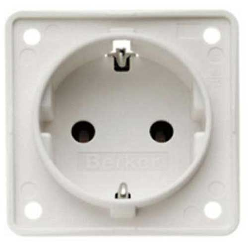 Berker Integro 230V Uttak Hvit Uten Lokk i gruppen Campingvogn & Bobilt / Elektronikk / Strømbryter & In/Utgang / Uttak 230V hos Campmarket (65610)