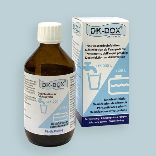 DK-DOX Aktiv Basic 250ml i gruppen Vann & Sanitær / Kjemi & Tilbehør / Desinfeksjon Drikkevannstank hos Campmarket (65779)