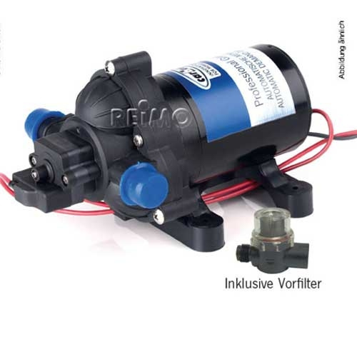 Carbest Trykkpumpe 12V 10L/min 2,8 bar i gruppen Vann & Sanitær / Vann / Vannpumper / Trykkpumper hos Campmarket (67089)
