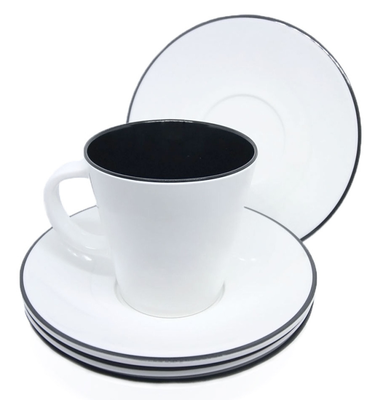 Gimex Kaffefat Linea Black i gruppen Husholdning & Kjøkken / Glass & Krus / Kopper og kaffekopper hos Campmarket (67342)