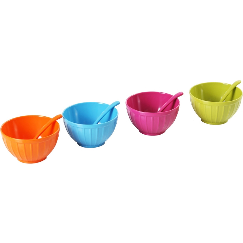 Glasskåler med skje 4-pakning Ø 11 cm i gruppen Husholdning & Kjøkken / Servering / Skåler hos Campmarket (67581)