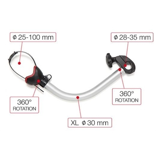 Fiamma Bike Block Pro Svart i gruppen Campingvogn & Bobilt / Chassis / Sykkelstativ / Tilbehør hos Campmarket (67641)