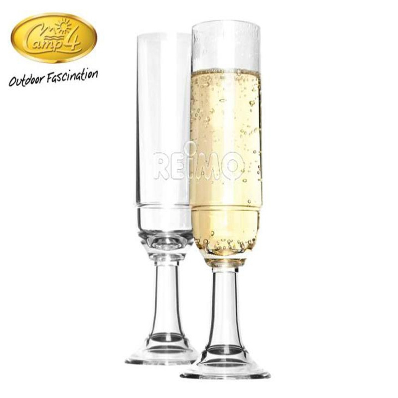 Sektglass 2-pakning 210 ml Camp4 i gruppen Husholdning & Kjøkken / Glass & Krus / Champagneglass hos Campmarket (68987)