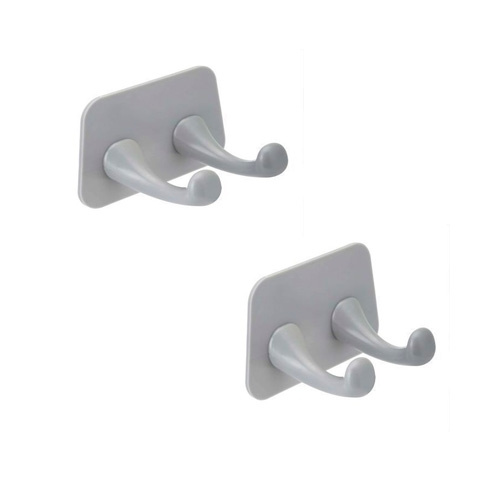 Vegghook Selvklebende Grå 2-Pack i gruppen Campingvogn & Bobilt / Lås & Beslag / Kroker & Opphengning hos Campmarket (70020)