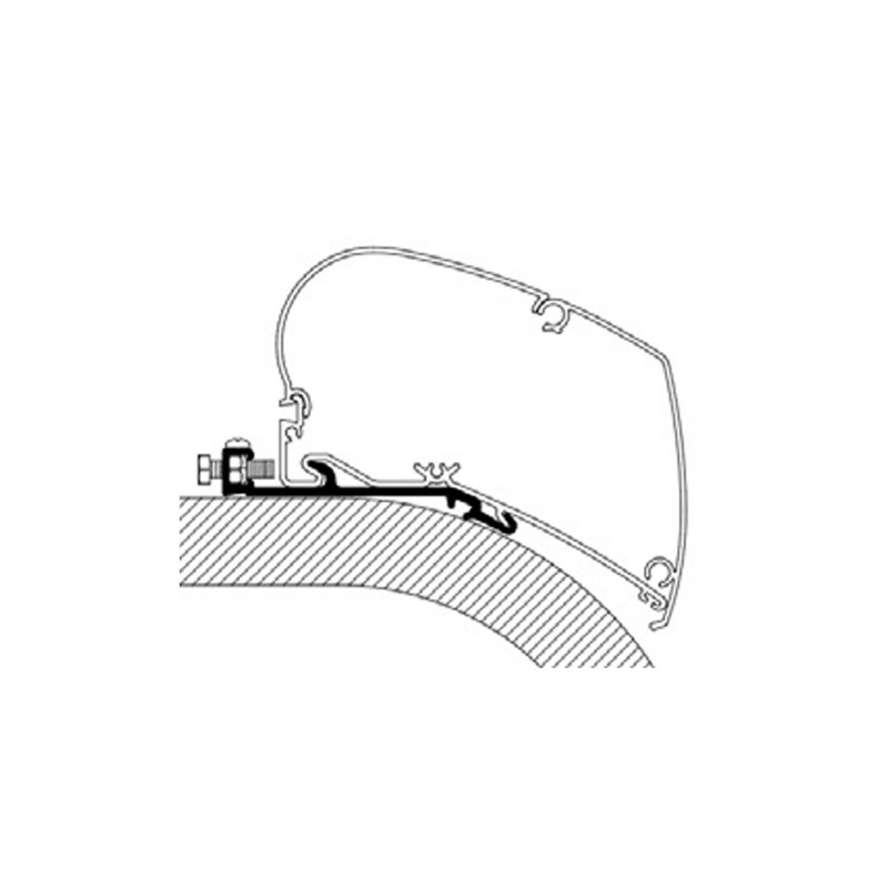 Thule Adapter Flatt Tak Serie 6/9 3,0 m i gruppen Fortelt & Markiser / Markiser / Bobilmarkiser / Thule/Omnistor / Adaptrar hos Campmarket (72383)