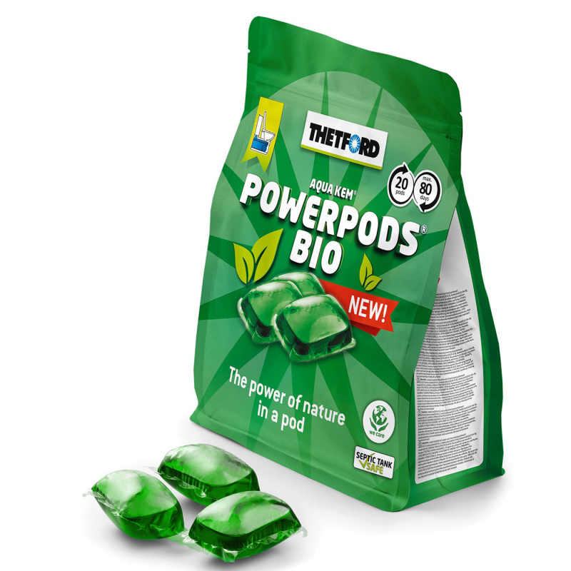 Thetford PowerPods BIO i gruppen Vann & Sanitær / Kjemi & Tilbehør / Toalett/Tank-rengjøring & Tilbehør hos Campmarket (73659)