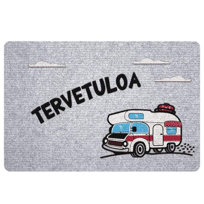 Dørmatte Campingvogn Velkommen 40x60cm i gruppen Hjem & Innredning / Dørmatter hos Campmarket (74080)
