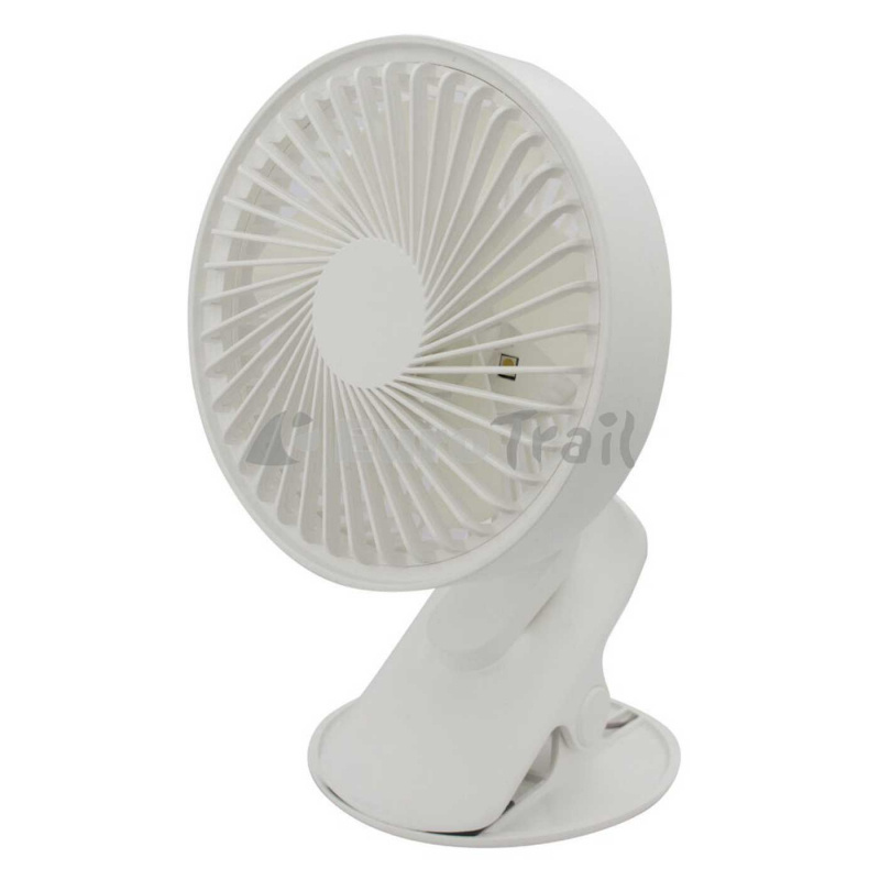 Oppladbar Vifte Med Klemme & LED i gruppen Campingvogn & Bobilt / Varme, Kulde & Ventilasjon / Vifter & Peiser hos Campmarket (74272)