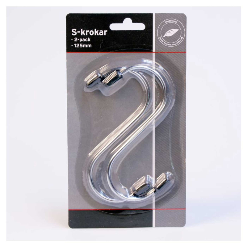 S-krok 12,5 cm 2-pakning i gruppen Campingvogn & Bobilt / Lås & Beslag / Kroker & Opphengning hos Campmarket (75162)