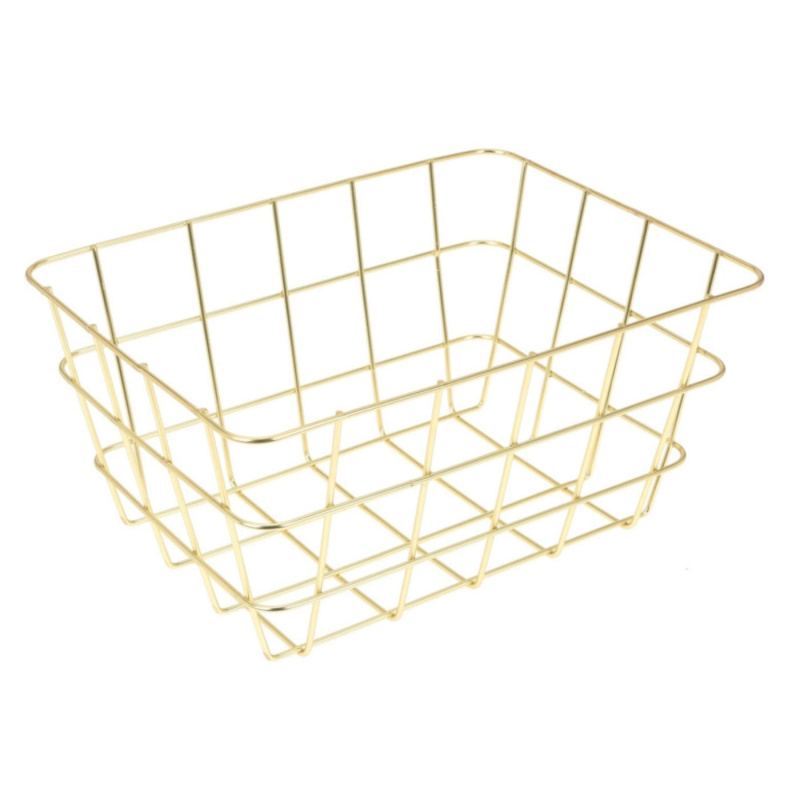 Oppbevaringskurv Messing 24x18x12cm i gruppen Hjem & Innredning / Oppbevaring hos Campmarket (76460)