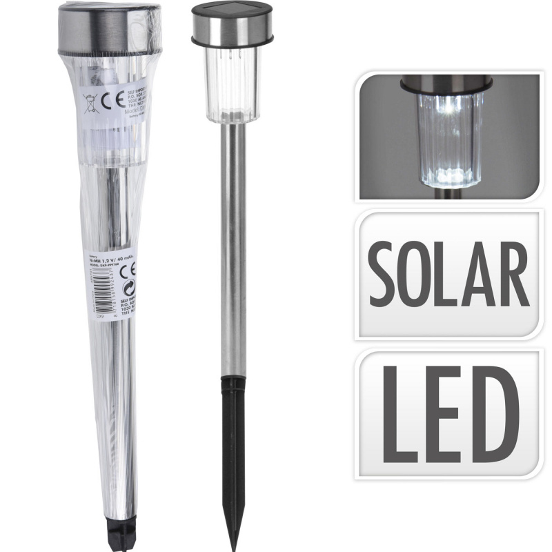 Solcellelampe med jordspyd i gruppen Hjem & Innredning / Belysning & Lykter hos Campmarket (76532)