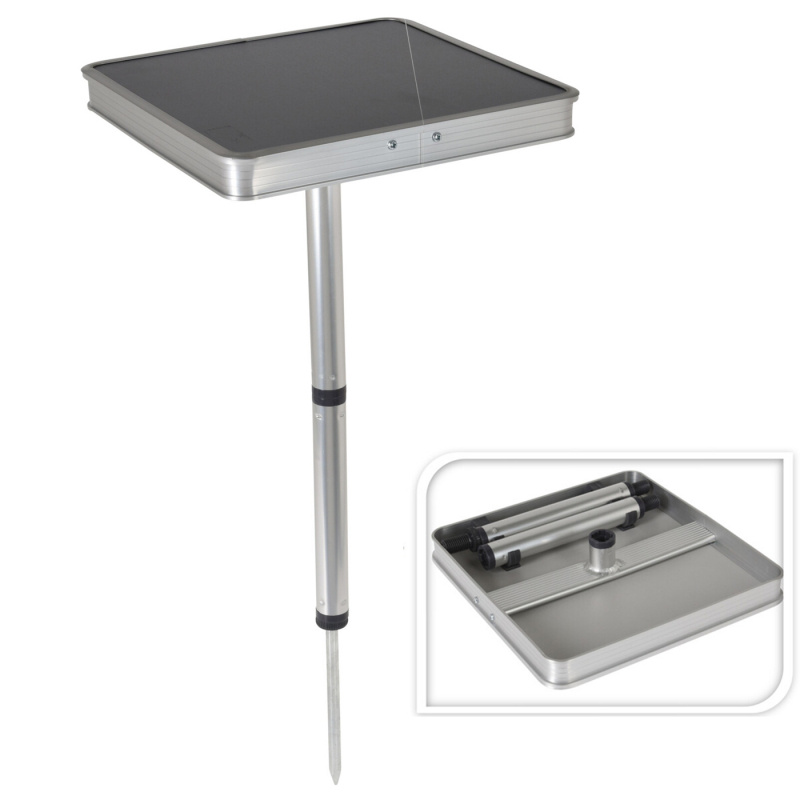 Campingbord Strand Grå 26x26x43cm i gruppen Campingmøbler / Campingbord / Tilbehør Bord hos Campmarket (76556)