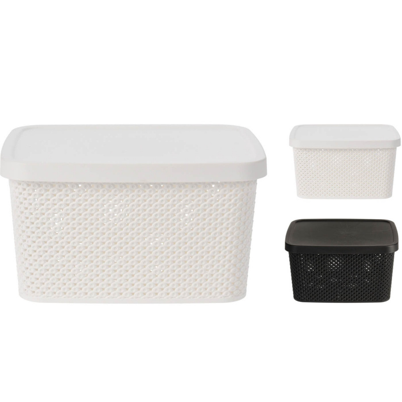 Oppbevaringsboks med lokk 27x22x15 i gruppen Hjem & Innredning / Oppbevaring hos Campmarket (77078)