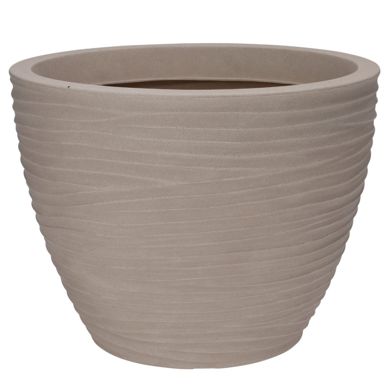 Blomsterkrukke Sand 50cm Blomsterkrukke Sand Høyde 37cm Diameter 48 cm i gruppen Hjem & Innredning / Prydnad & Trivsel hos Campmarket (77248)