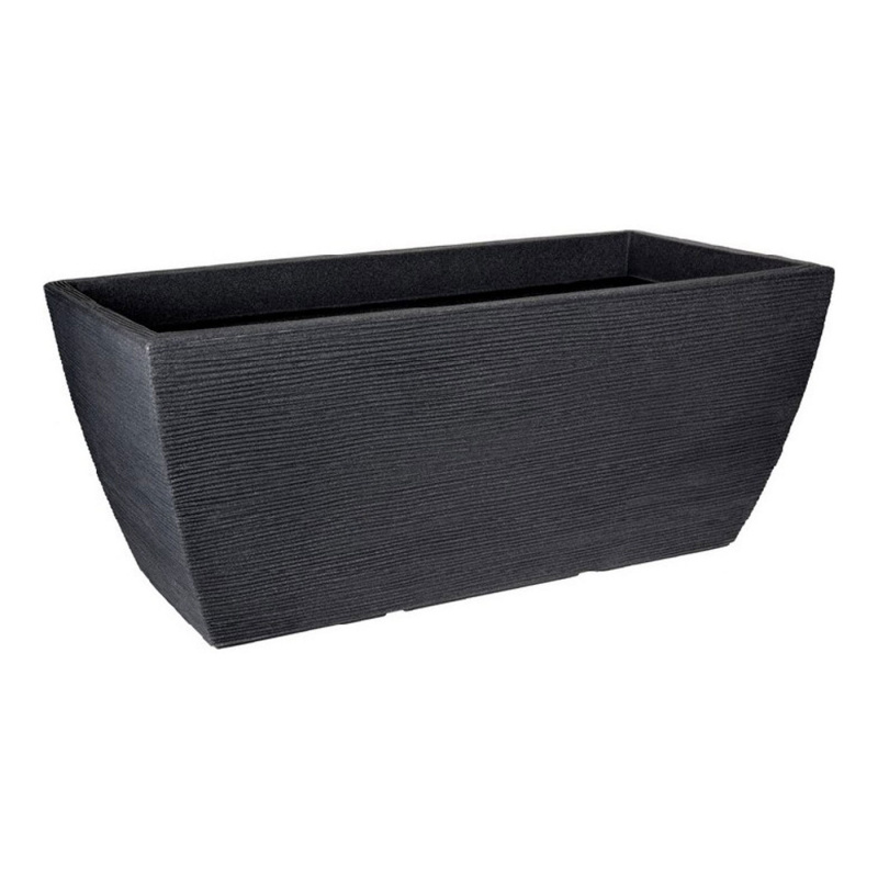 Blomsterkasse Ribbet 79x39cm Antrasitt i gruppen Hjem & Innredning / Prydnad & Trivsel hos Campmarket (77258)