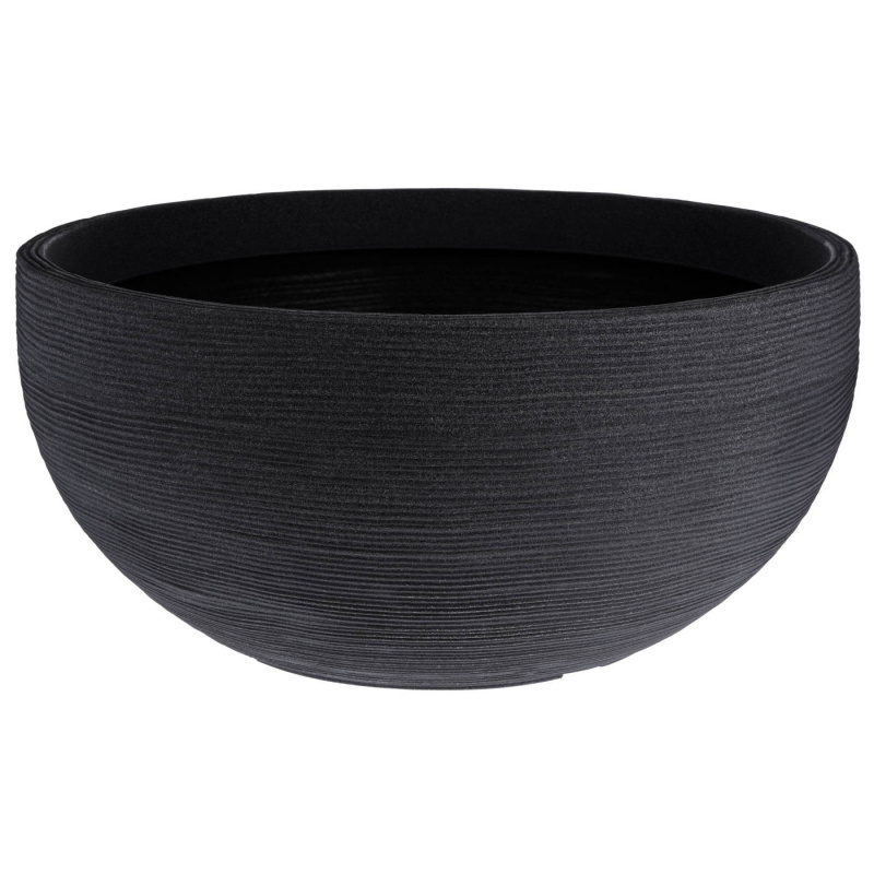 Krukke Ribbet Lav Høyde 27cm Antrasitt Krukke Ribbet Høyde 27cm Diameter 59cm Antrasitt i gruppen Hjem & Innredning / Prydnad & Trivsel hos Campmarket (77261)