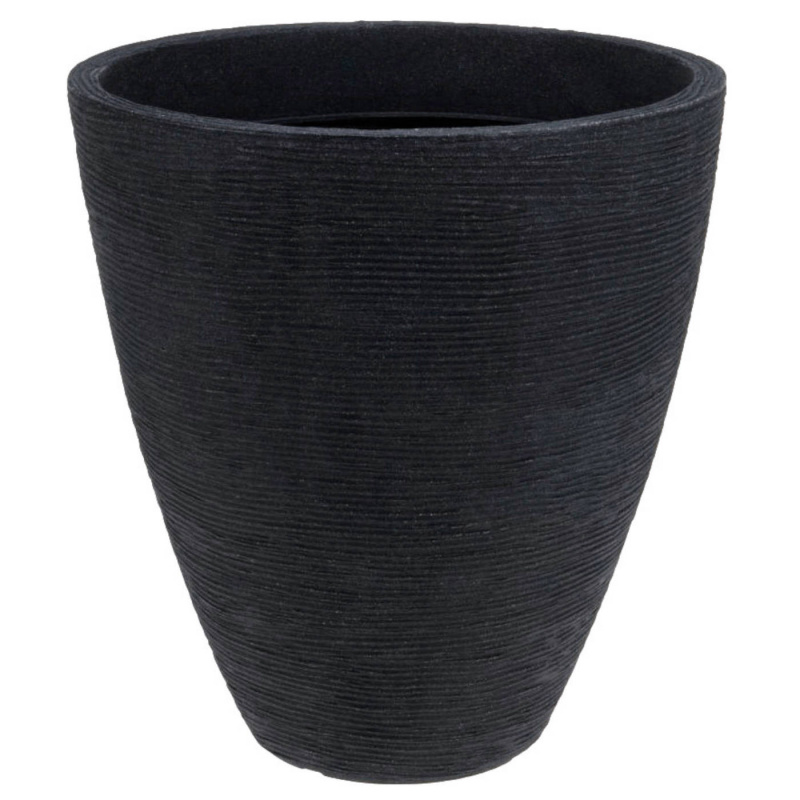 Krukke Ribbet Høyde 42 cm Antrasitt Krukke Ribbet Høyde 42 cm Diameter 39 cm Antrasitt i gruppen Hjem & Innredning / Prydnad & Trivsel hos Campmarket (77267)