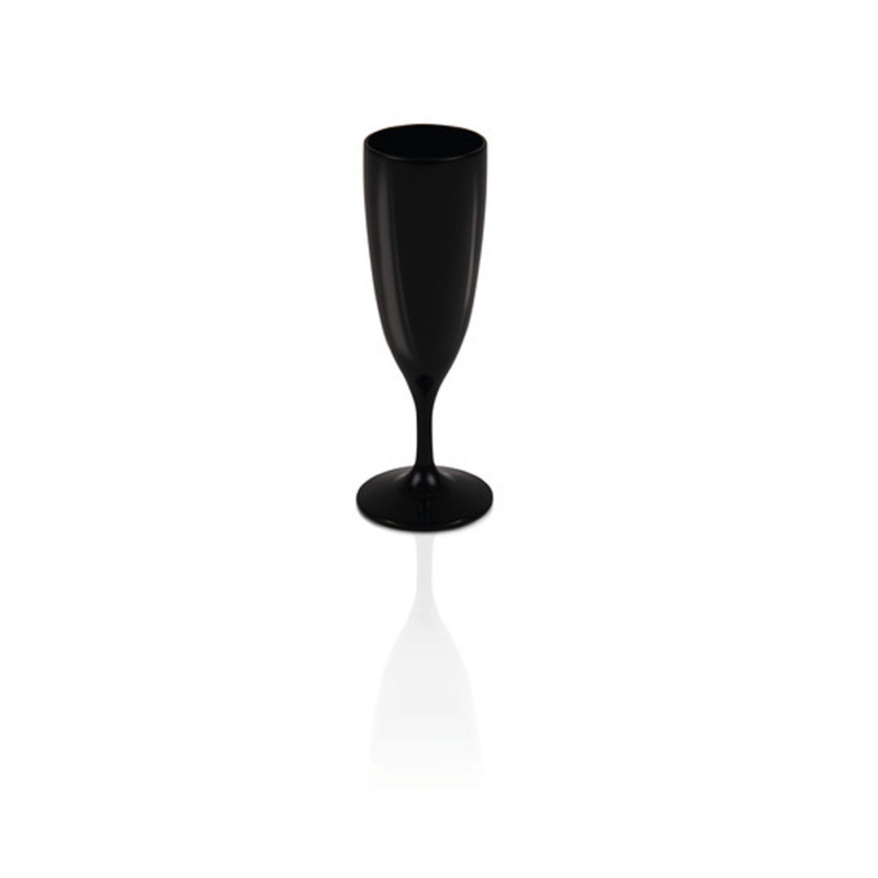 Cleo Retro Champagneglass 2-pakning Svart i gruppen Husholdning & Kjøkken / Glass & Krus / Champagneglass hos Campmarket (77708)