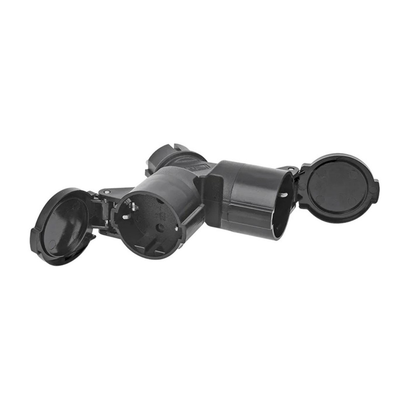 ProPlus Schuko 2-veis splitter i gruppen Campingvogn & Bobilt / Elektronikk / Tilkoblingskabler hos Campmarket (78400)