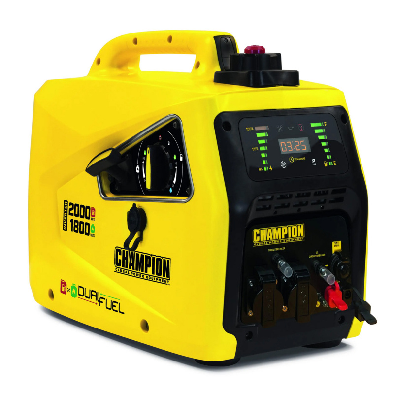 Champion inverteraggregatet 2000W Dual Fuel i gruppen Campingvogn & Bobilt / Elektronikk / Elsentraler & Elverk / Strømgenerator hos Campmarket (78985)