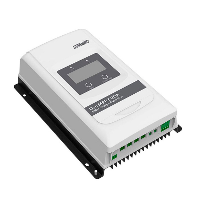 Sunwind Solcellekontroller Duo MPPT 20A i gruppen Campingvogn & Bobilt / Elektronikk / Solpaneler / Solcelleregulatorer / MPPT hos Campmarket (79393)