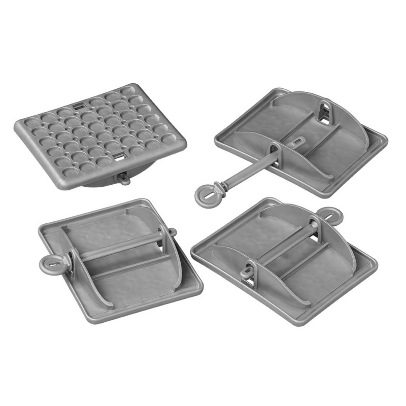 ProPlus Støttebenfot Jumbo Sett med 4 stk i gruppen Campingvogn & Bobilt / Chassis / Støtteben hos Campmarket (79735)