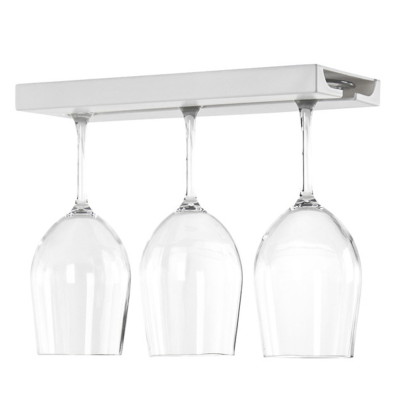 Glassholder Vinglass Hvit i gruppen Husholdning & Kjøkken / Kjøkkenutstyr / Kroker & Hyller hos Campmarket (80195)