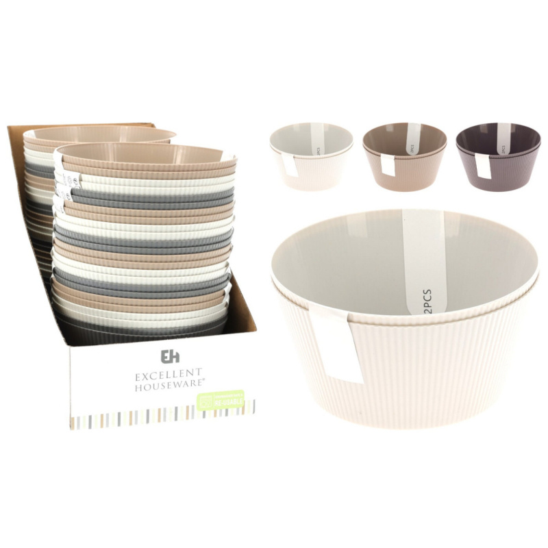 Skål Stripe 15cm i Plast 2-pakning i gruppen Nyheter hos Campmarket (80954)