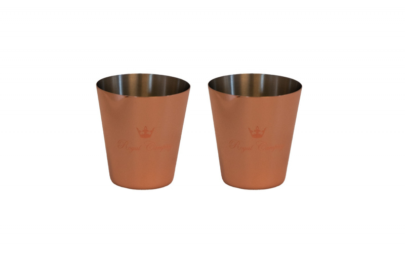 Royal Camping Shotglass Kobberbelagt 2-pakning i gruppen Husholdning & Kjøkken / Glass & Krus / Nubbe-Skuddglass hos Campmarket (80969)