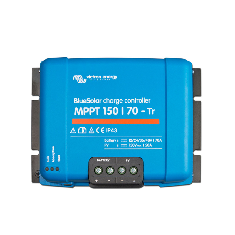 Solcelle regulator Victron BlueSolar MPPT 150/70-Tr i gruppen Campingvogn & Bobilt / Elektronikk / Solpaneler / Solcelleregulatorer / MPPT hos Campmarket (81226)