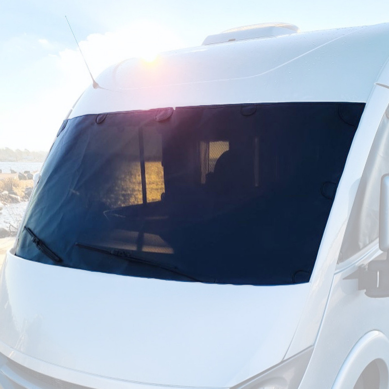SunOut Solbeskyttelse for Frontruten Fullt Integrert i gruppen Campingvogn & Bobilt / Tekstilmatter & Overdrag / Mørklegningsgardiner hos Campmarket (81544)