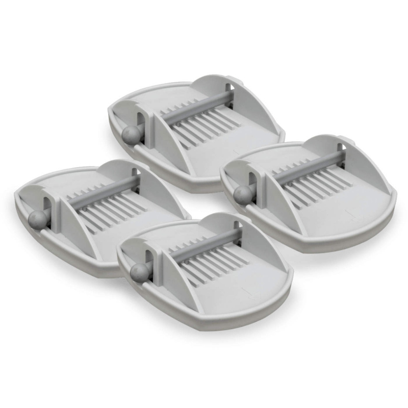 Kampa Lunar Støttebensfot 4-pakning i gruppen Campingvogn & Bobilt / Chassis / Støtteben hos Campmarket (82220)