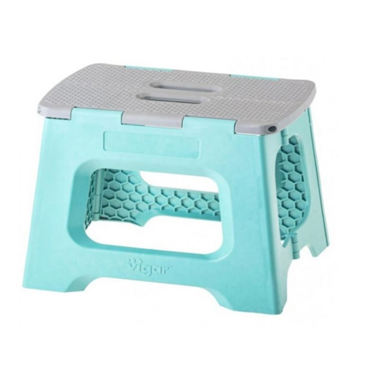 Pall Sammenleggbar Turkis i gruppen Campingmøbler / Fotspor / Enkel trapp hos Campmarket (70015_01)