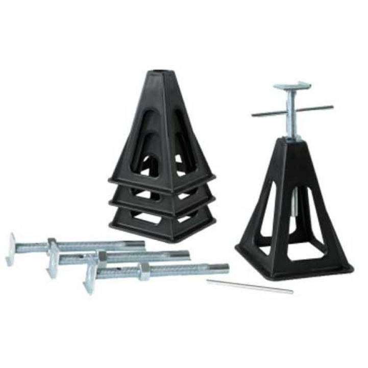 Pallbukk sett plast 4 stk Fiamma i gruppen Campingvogn & Bobilt / Chassis / Støtteben hos Campmarket (64182)