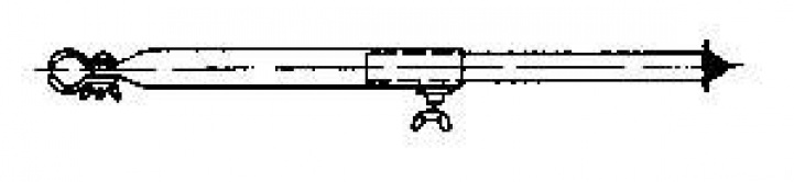 Ekstra ben Stål 25mm 170-250cm i gruppen Fortelt & Markiser / Tilbehør-Deler / Stativdeler hos Campmarket (64469)