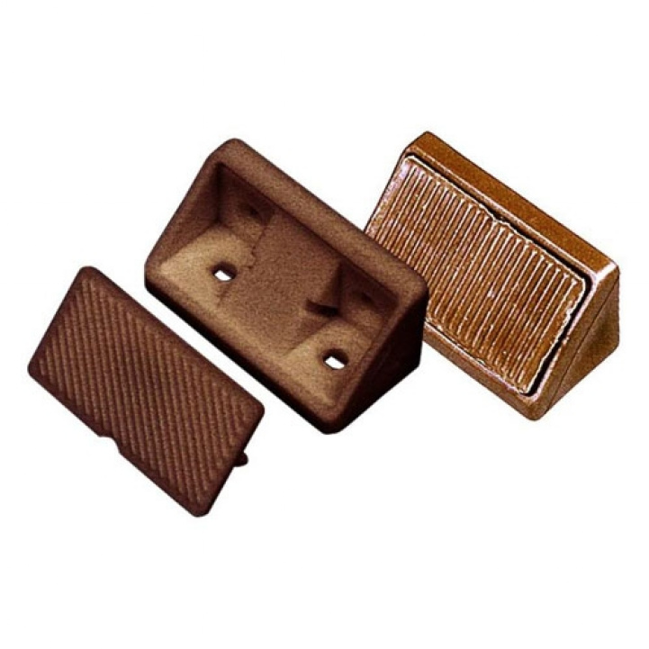 Monteringsbeslag Hjørne Med Lokk Brun 10-p i gruppen Campingvogn & Bobilt / Lås & Beslag / Festeplater mm. hos Campmarket (64576)