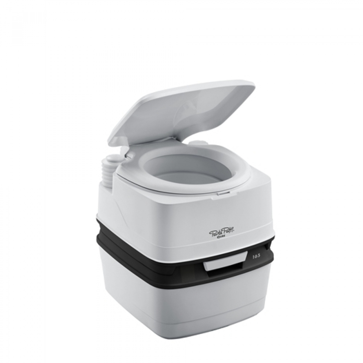 Toalett Porta Potti 165 Qube Grå i gruppen Vann & Sanitær / Toalett / Campingtoalett / Portable toaletter hos Campmarket (64729)