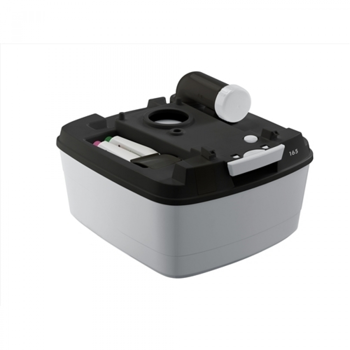 Toalett Porta Potti 165 Qube Grå i gruppen Vann & Sanitær / Toalett / Campingtoalett / Portable toaletter hos Campmarket (64729)