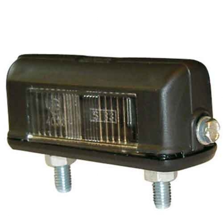 Nummerplategbelysning Svart i gruppen Campingvogn & Bobilt / Elektronikk / Trafikk & Utvendig belysning / Nummerplateg belysning hos Campmarket (64809)