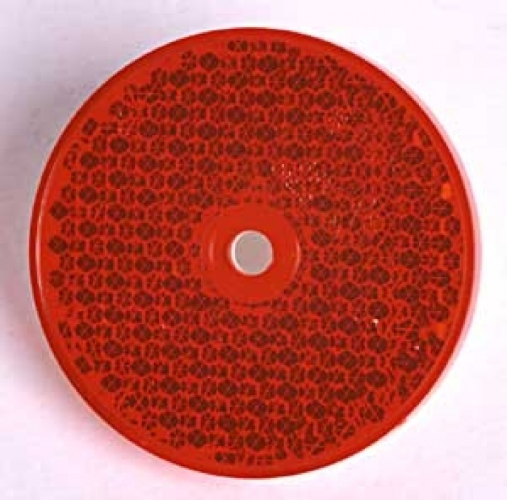 Refleks Rød Rund Ø68mm i gruppen Campingvogn & Bobilt / Elektronikk / Trafikk & Utvendig belysning / Reflekser hos Campmarket (64812)