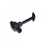 Gjennomløpskran med 90mm arm 19mm